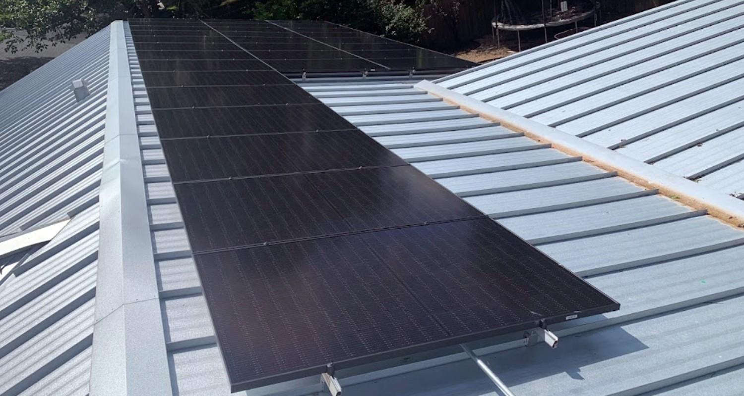 Rooftop solar array installed on an Austin-area home