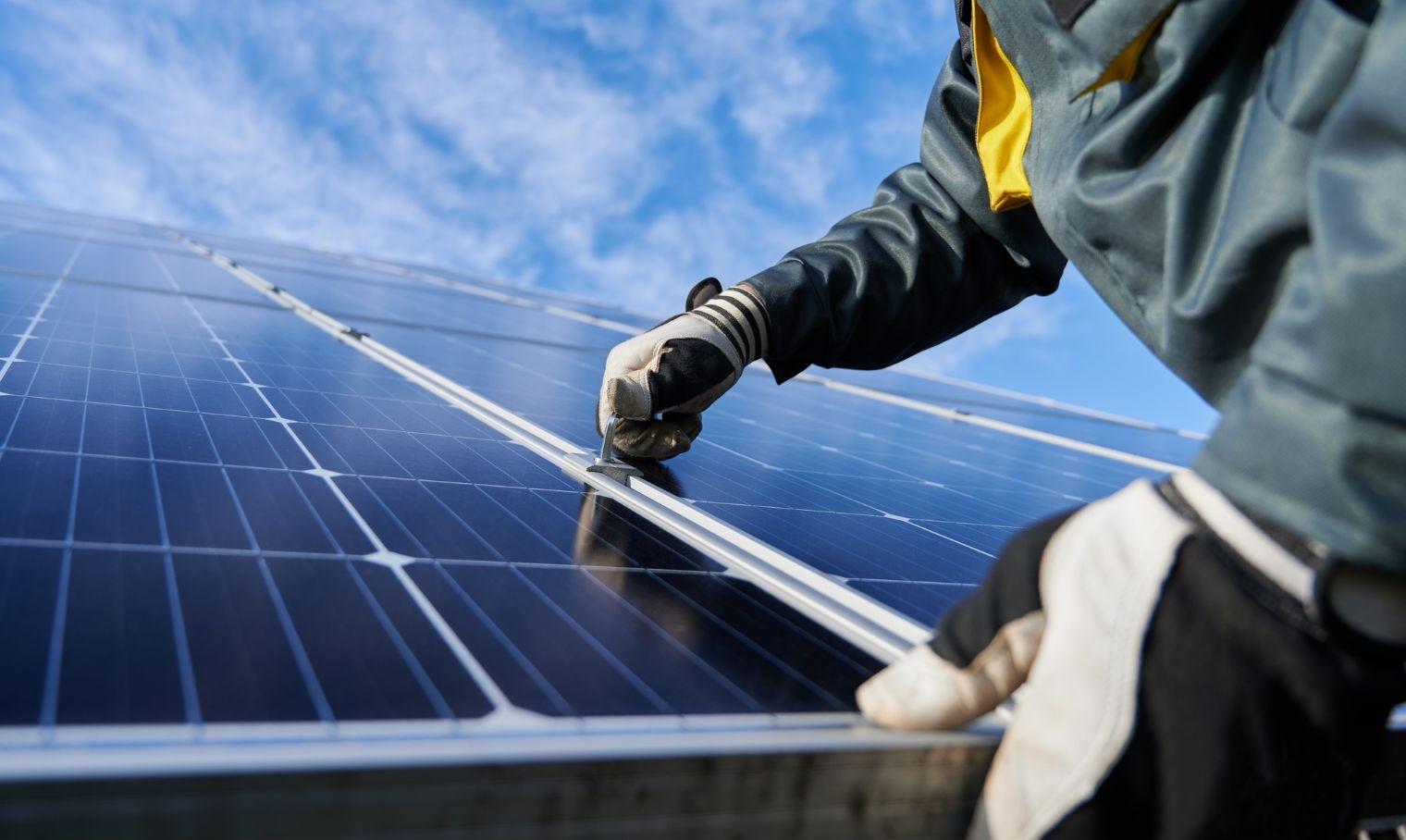 Completed residential solar installation on an Austin home